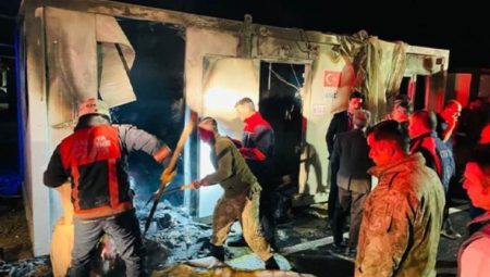 Malatya’da depremzedelerin kaldığı konteynerde yangın