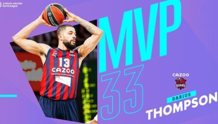 THY Avrupa Ligi’nde haftanın MVP’si Darius Thompson
