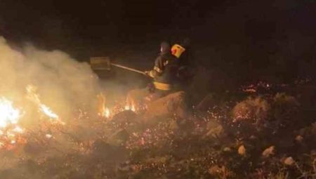 Bodrum’da otluk ve makilik yerde yangın